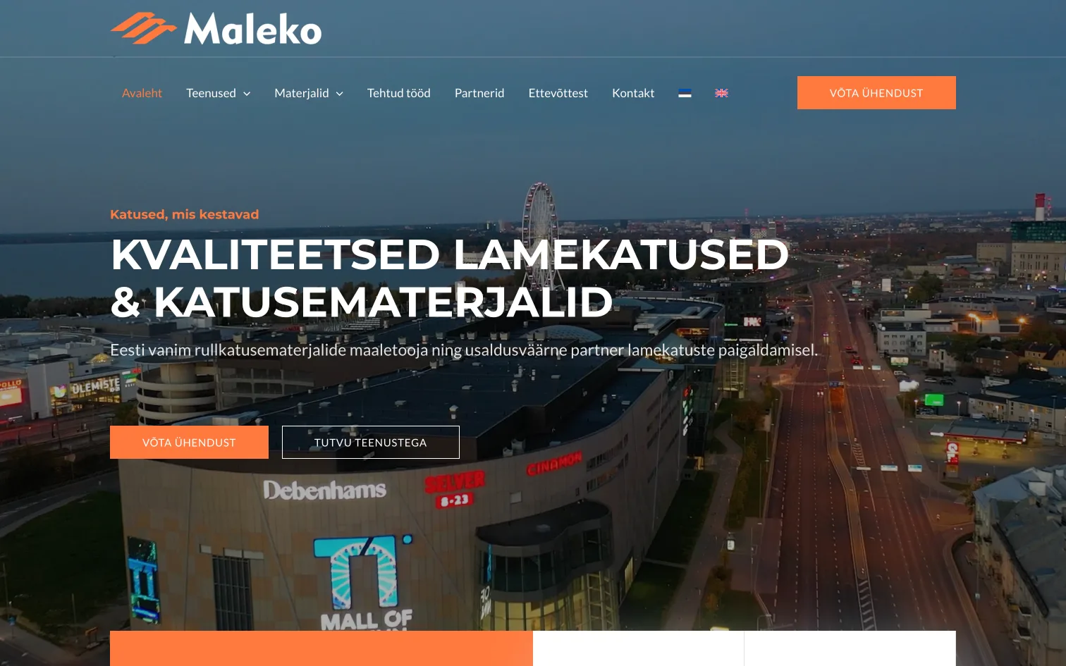 Maleko koduleht – Vaade