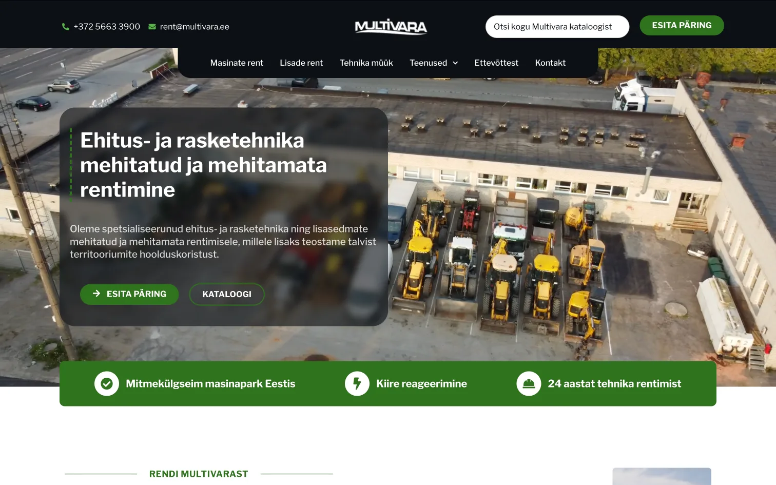 Multivara koduleht – Avaleht