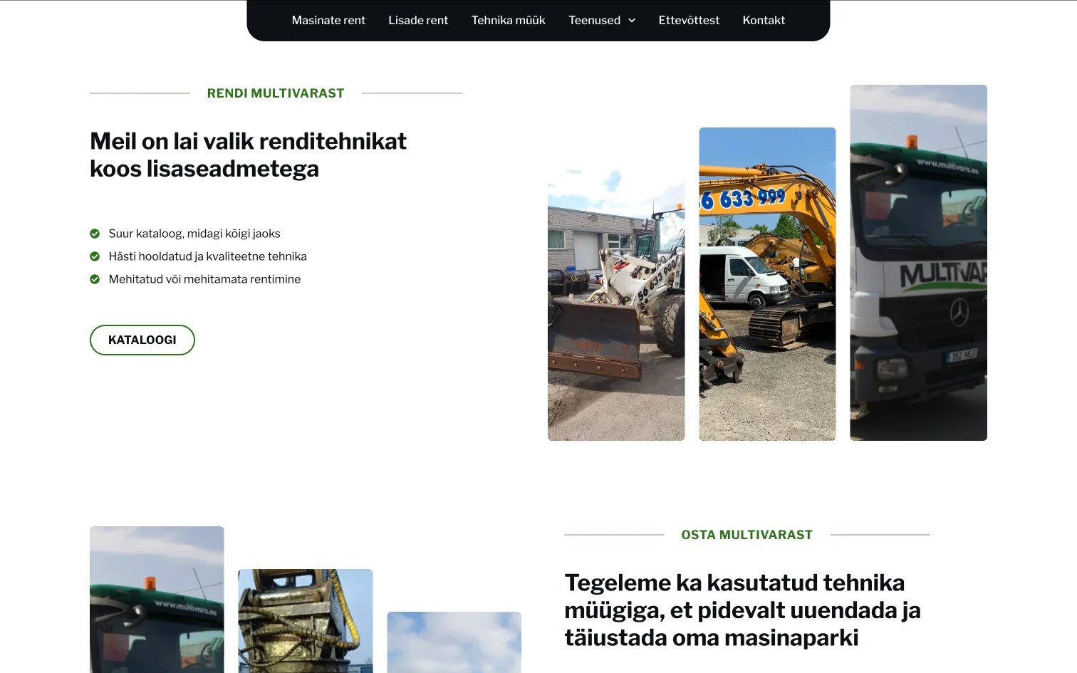 Multivara koduleht – Vaade