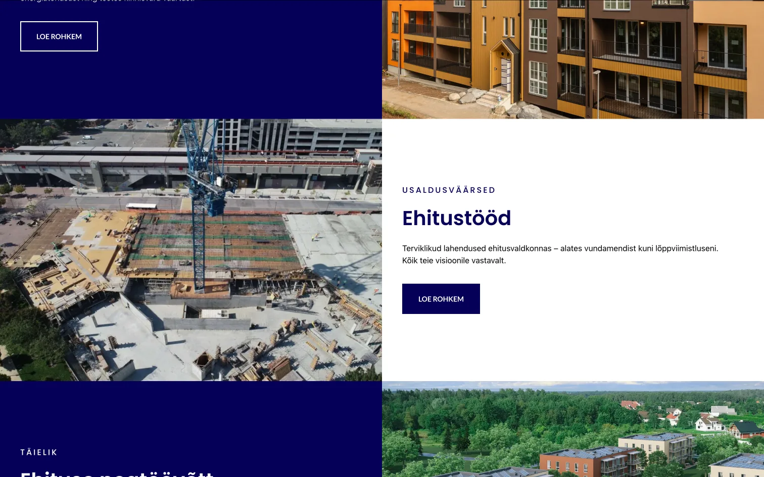 Espak Ehitus koduleht – Vaade
